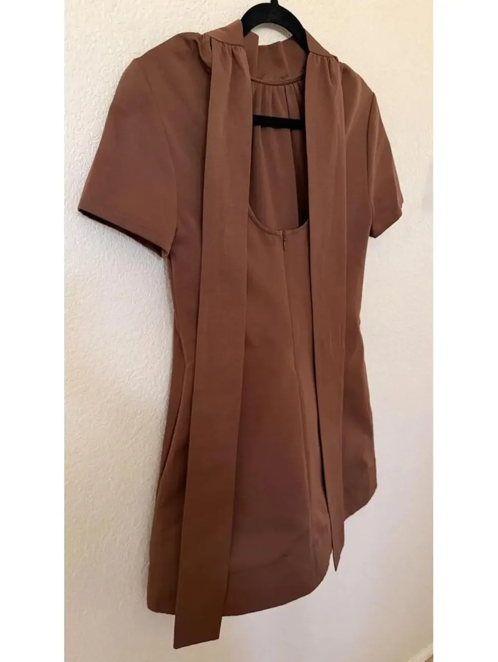 New STAUD Mini Ilana Dress in Clove Size S $325 - Picture 8 of 11